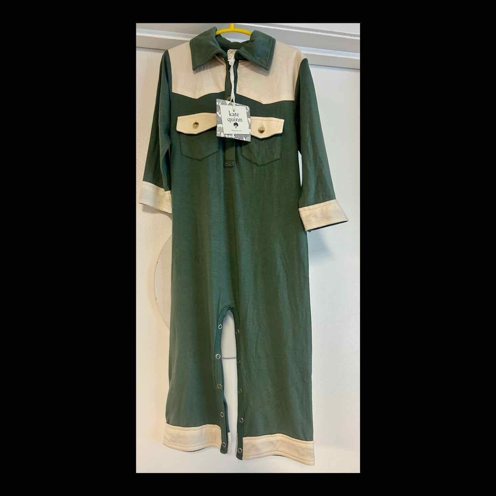 NWT Kate Quinn Unisex Long Sleeve Jumpsuit, Sz 18-24 mths